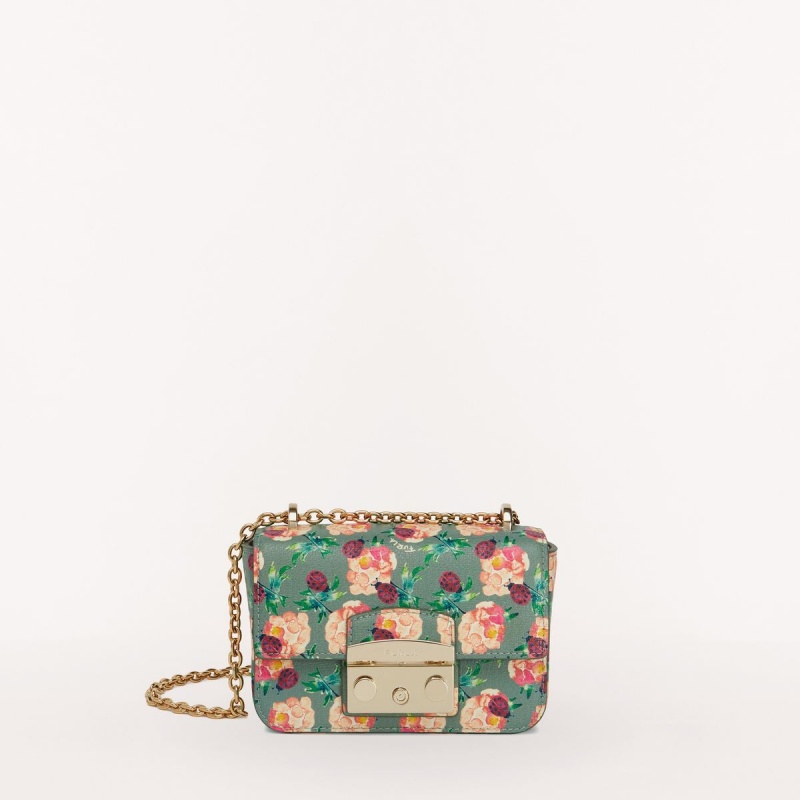 Sac Bandoulière Furla METROPOLIS Femme Vert | 8073-TWOFJ