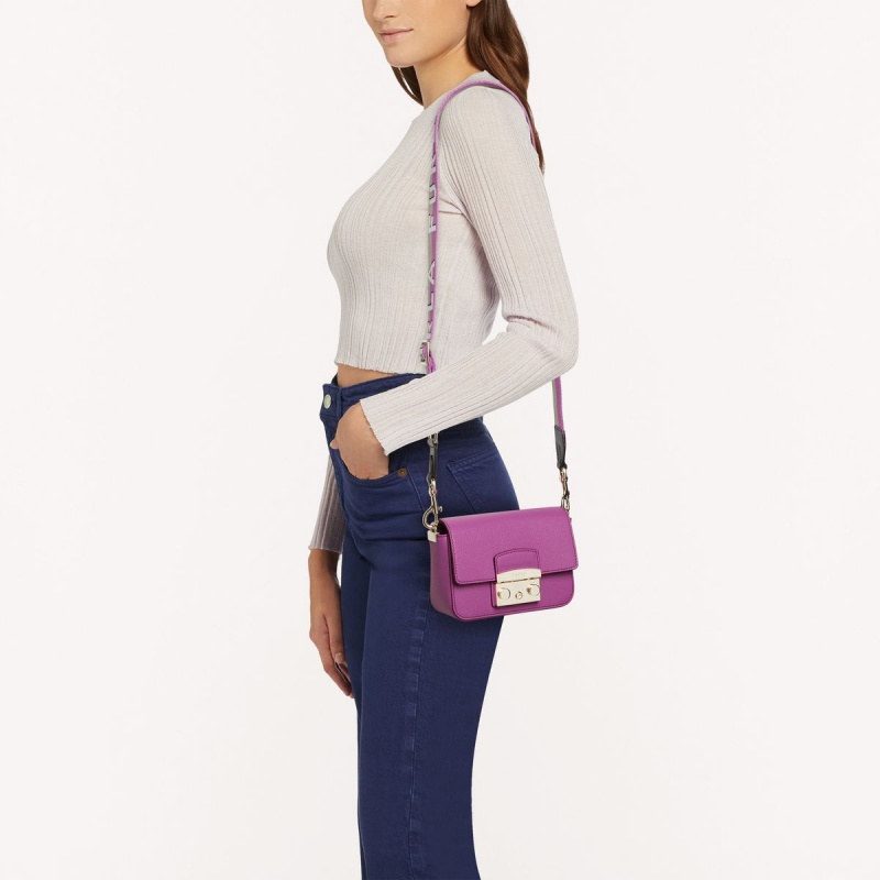 Sac Bandoulière Furla METROPOLIS Femme Violette | 1025-TIDBU