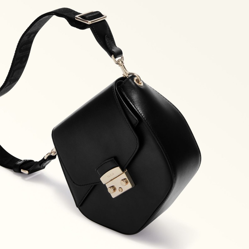 Sac Bandoulière Furla METROPOLIS PRISMA Femme Noir | 7502-JSIEB