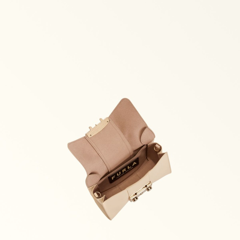 Sac Bandoulière Furla METROPOLIS REMIX Femme Blanche | 6891-VFCXU