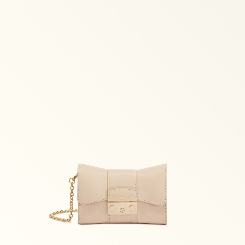 Sac Bandoulière Furla METROPOLIS REMIX Femme Blanche | 6891-VFCXU