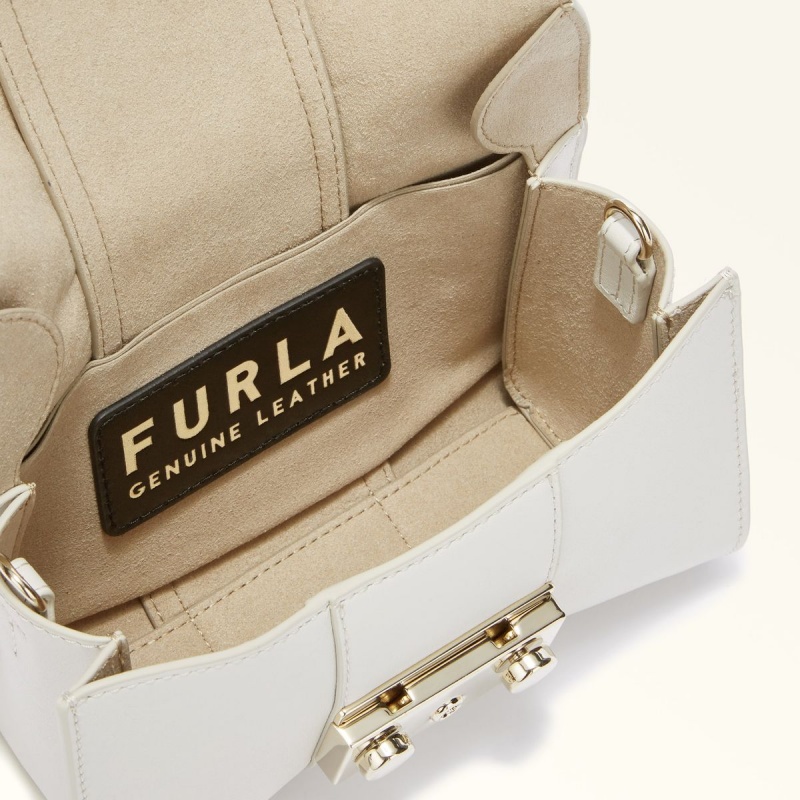 Sac Bandoulière Furla METROPOLIS REMIX Femme Blanche | 9356-MXWVI