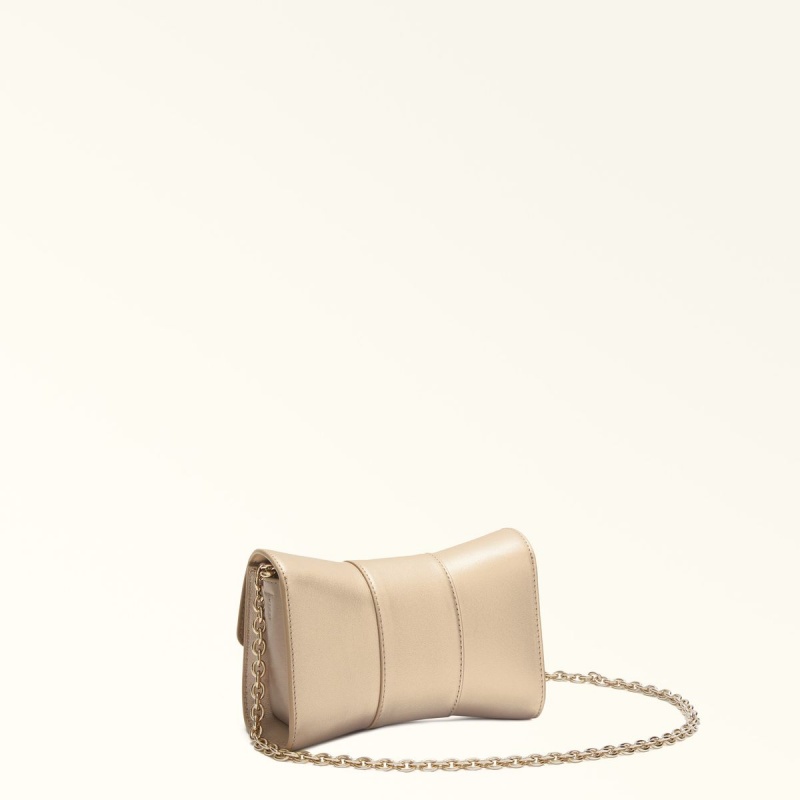 Sac Bandoulière Furla METROPOLIS REMIX Femme Beige | 9213-ETSXO