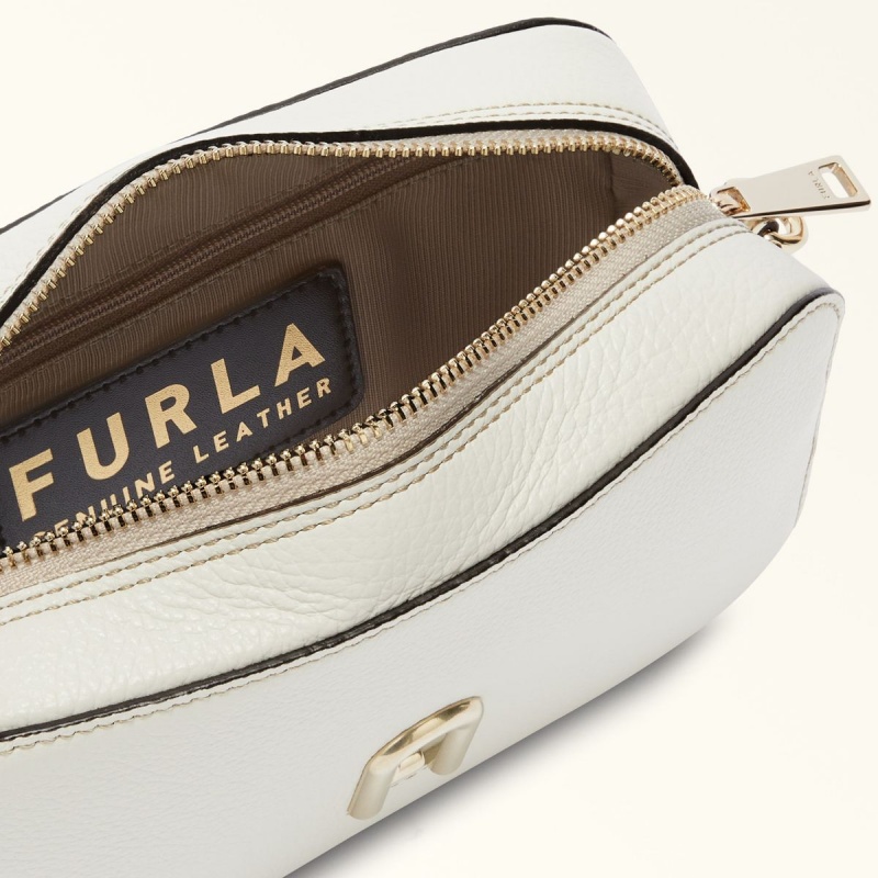 Sac Bandoulière Furla PRIMULA Femme Blanche | 2135-NQLMF