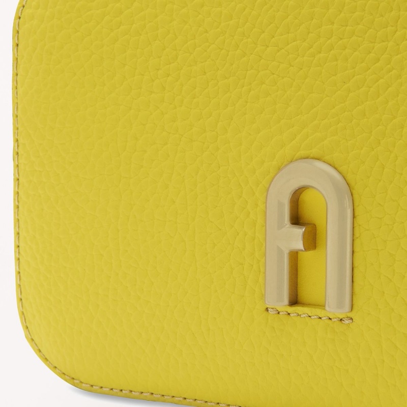 Sac Bandoulière Furla PRIMULA Femme Jaune | 2149-HMJYD