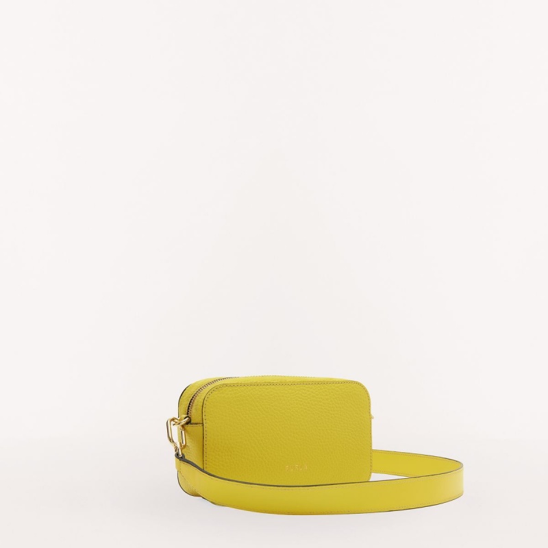 Sac Bandoulière Furla PRIMULA Femme Jaune | 2149-HMJYD