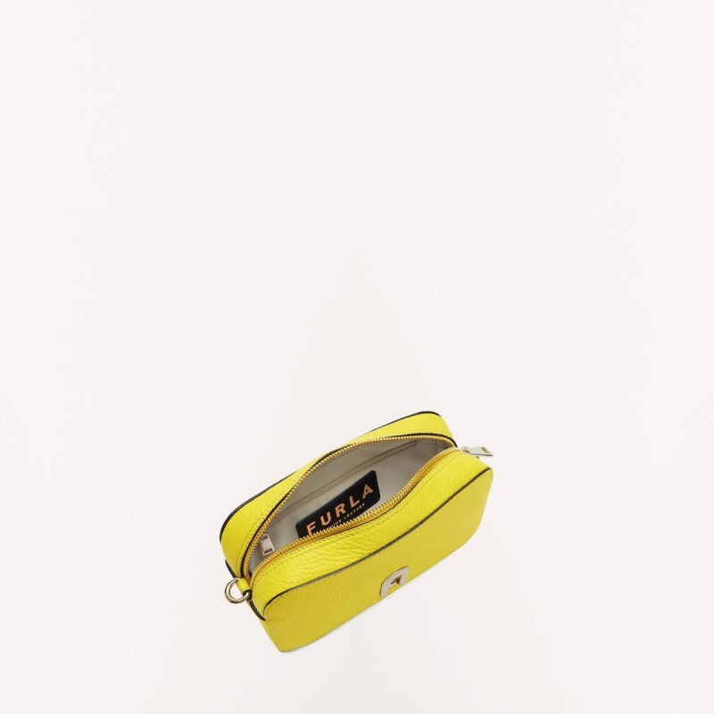 Sac Bandoulière Furla PRIMULA Femme Jaune | 2149-HMJYD