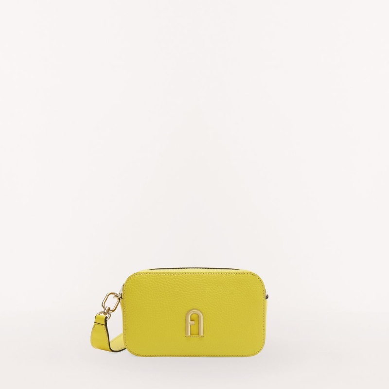 Sac Bandoulière Furla PRIMULA Femme Jaune | 2149-HMJYD