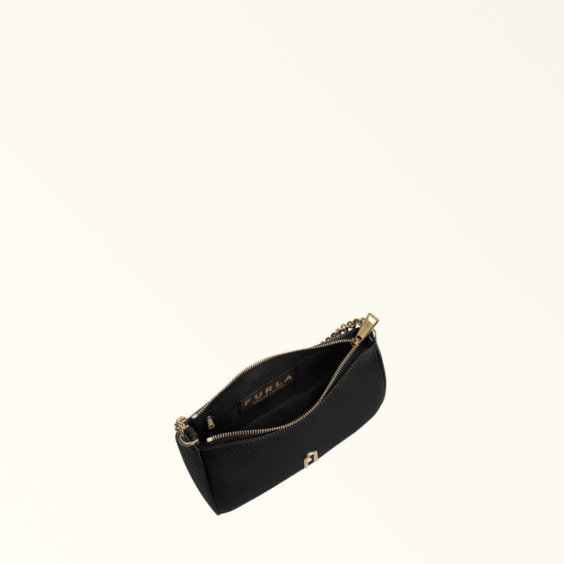 Sac Bandoulière Furla PRIMULA Femme Noir | 7269-QLESR