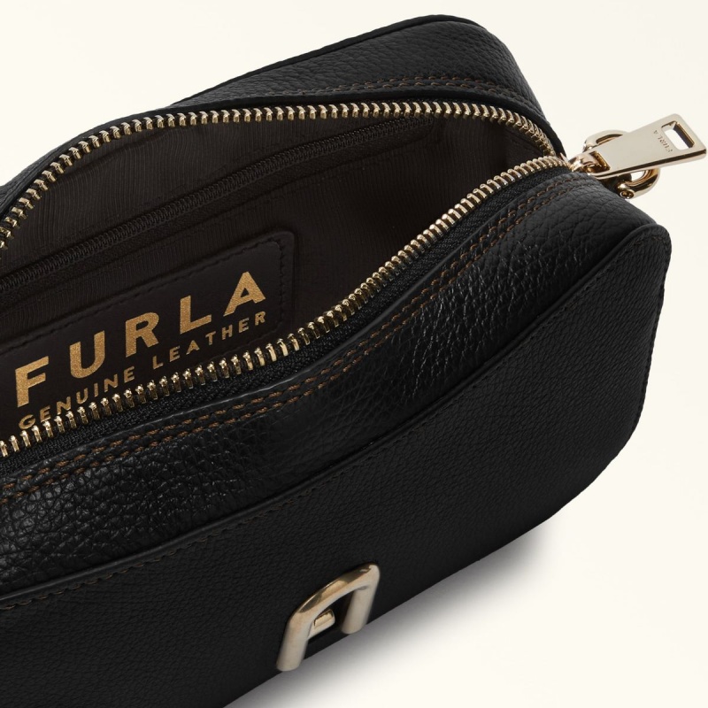 Sac Bandoulière Furla PRIMULA Femme Noir | 6217-OMWHY