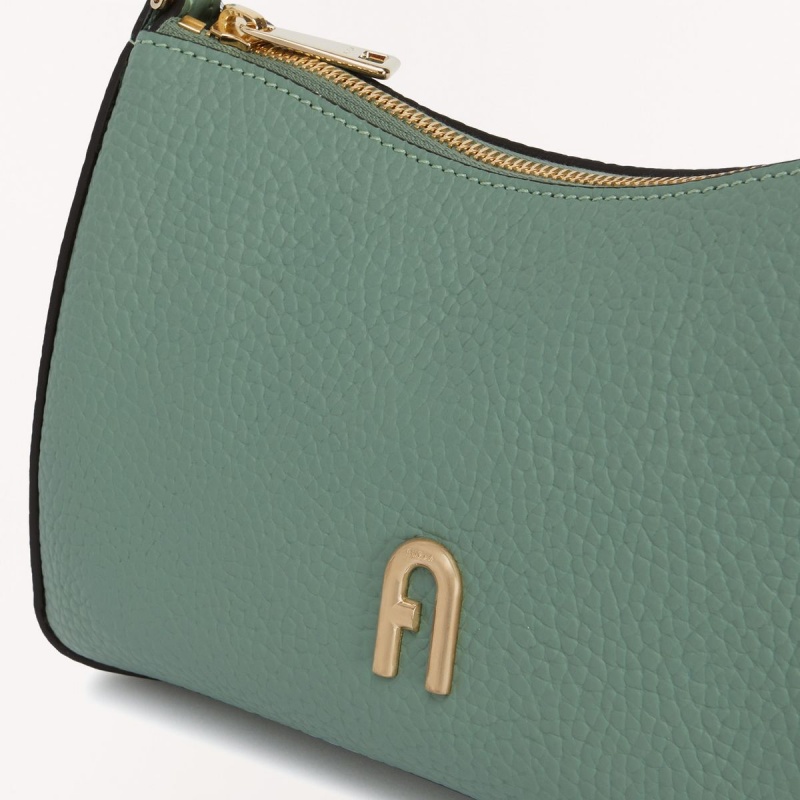 Sac Bandoulière Furla PRIMULA Femme Vert Grise Marron | 2503-FCZGL