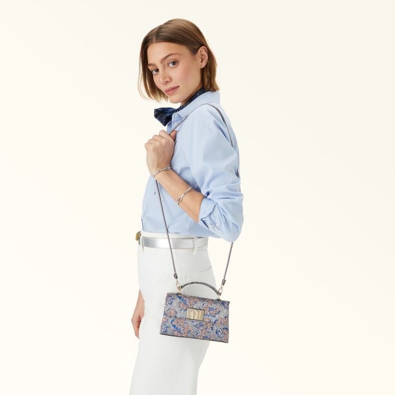 Sac Mini Furla 1927 Femme Argent | 4760-UHVSE