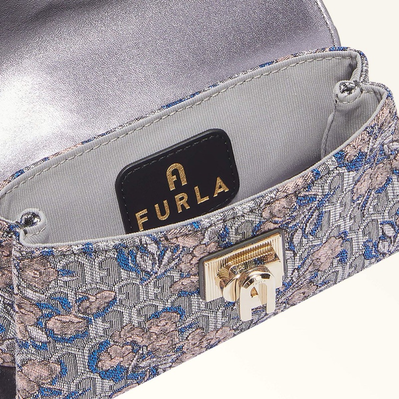 Sac Mini Furla 1927 Femme Argent | 4760-UHVSE