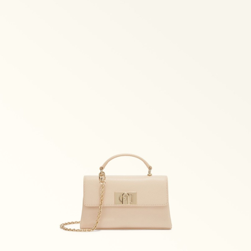 Sac Mini Furla 1927 Femme Blanche | 5287-ECOKL