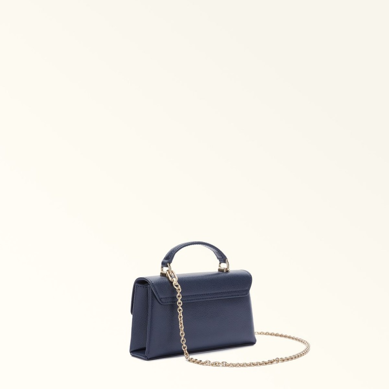 Sac Mini Furla 1927 Femme Bleu Marine | 4638-YKBIL