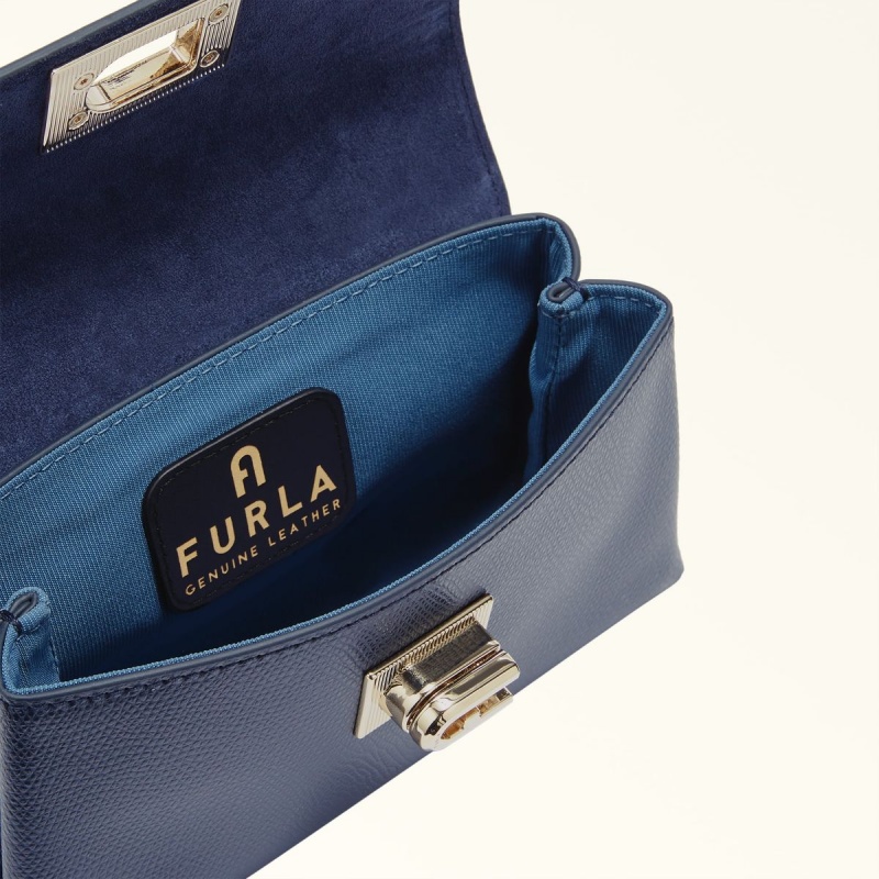 Sac Mini Furla 1927 Femme Bleu Marine | 4638-YKBIL