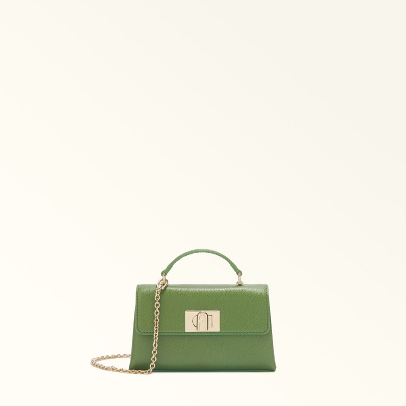 Sac Mini Furla 1927 Femme Vert Foncé | 2095-BLCNE