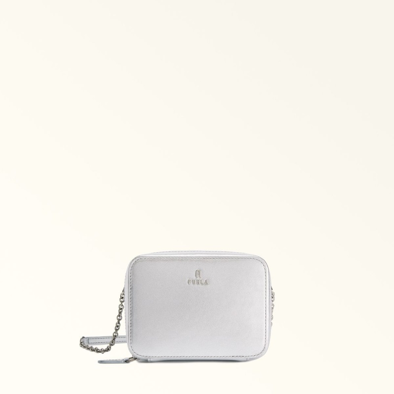 Sac Mini Furla CAMELIA Femme Argent | 3724-YCREZ