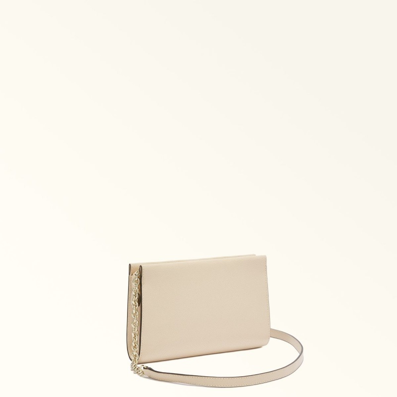 Sac Mini Furla CAMELIA Femme Blanche | 0389-KQAEB