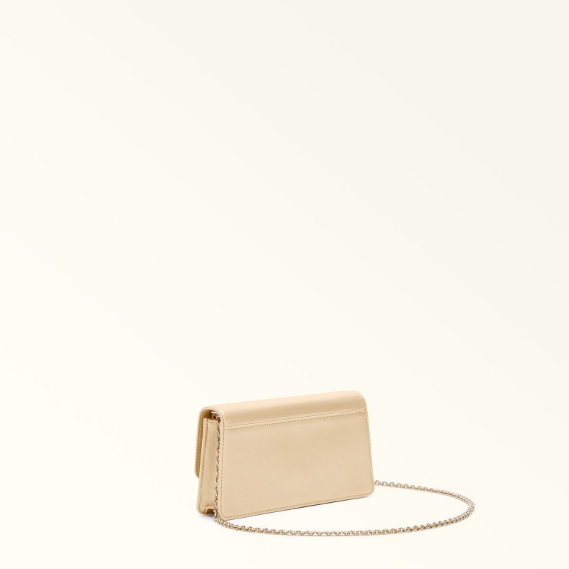 Sac Mini Furla DIAMANTE Femme Beige | 4236-AYUJZ