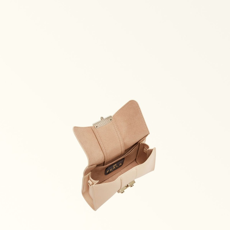 Sac Mini Furla METROPOLIS REMIX Femme Blanche | 0834-OTJKL