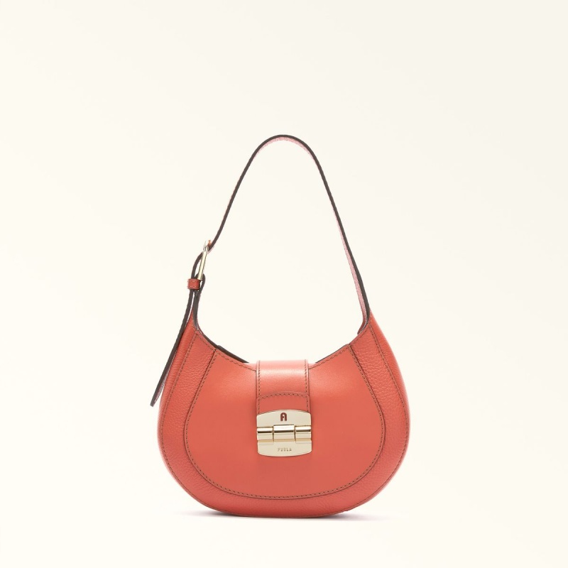 Sac Porté Épaule Furla CLUB 2 Femme Rose | 8351-AJQVL