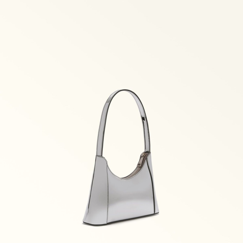 Sac Porté Épaule Furla DIAMANTE Femme Argent | 4230-FGMAO