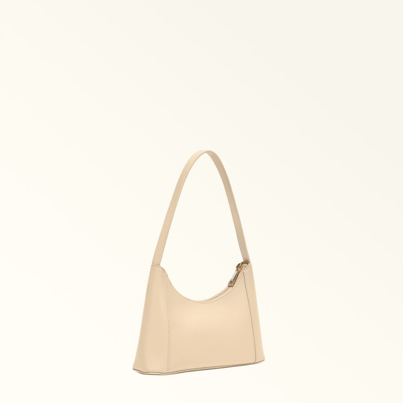 Sac Porté Épaule Furla DIAMANTE Femme Beige | 3657-LCREH