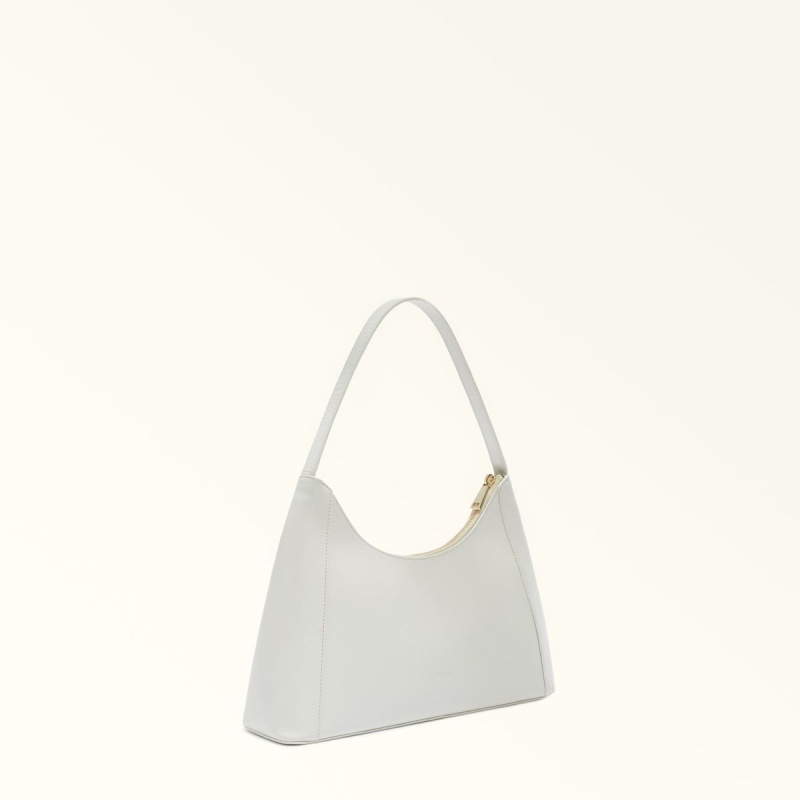 Sac Porté Épaule Furla DIAMANTE Femme Blanche | 8162-IATSL