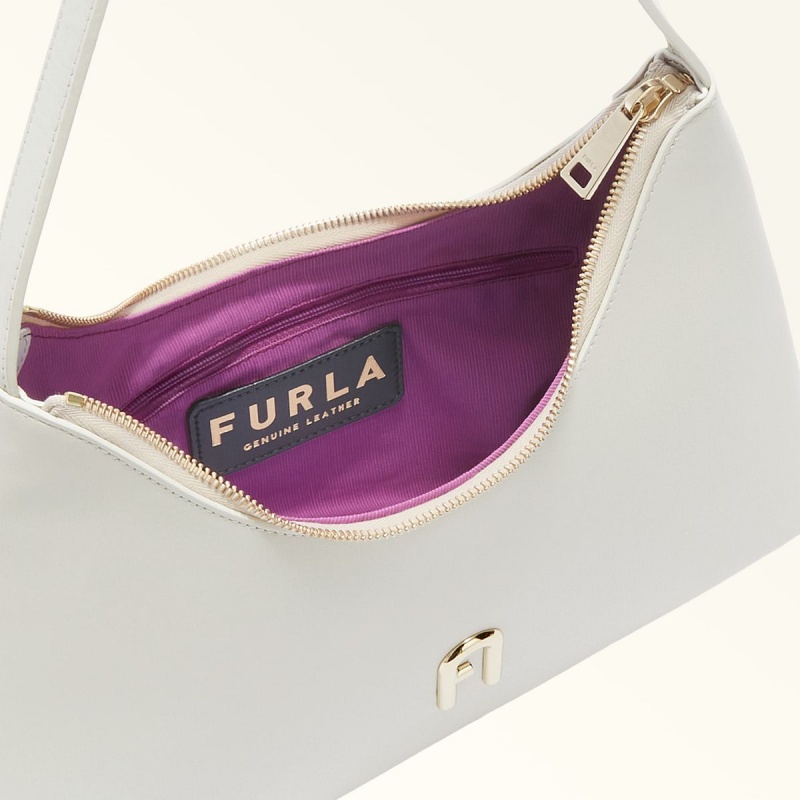 Sac Porté Épaule Furla DIAMANTE Femme Blanche | 8162-IATSL