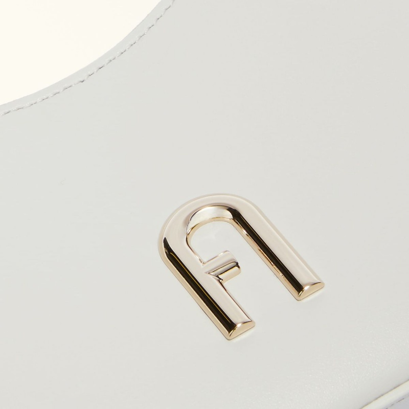 Sac Porté Épaule Furla DIAMANTE Femme Blanche | 2538-MNVFY