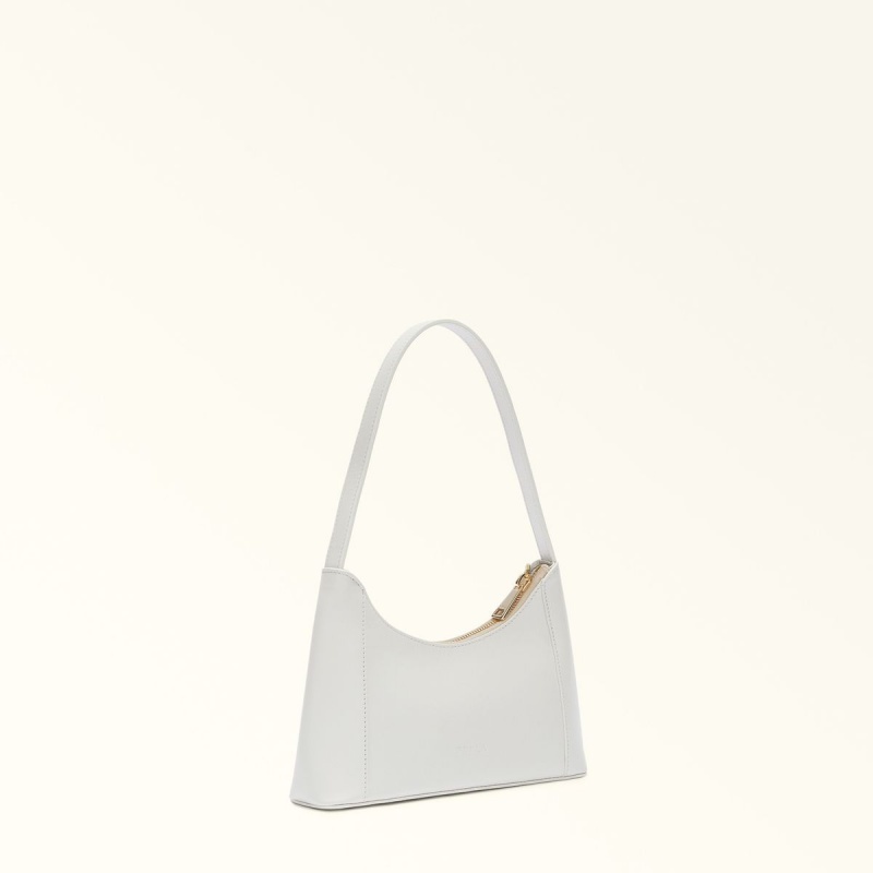 Sac Porté Épaule Furla DIAMANTE Femme Blanche | 2538-MNVFY