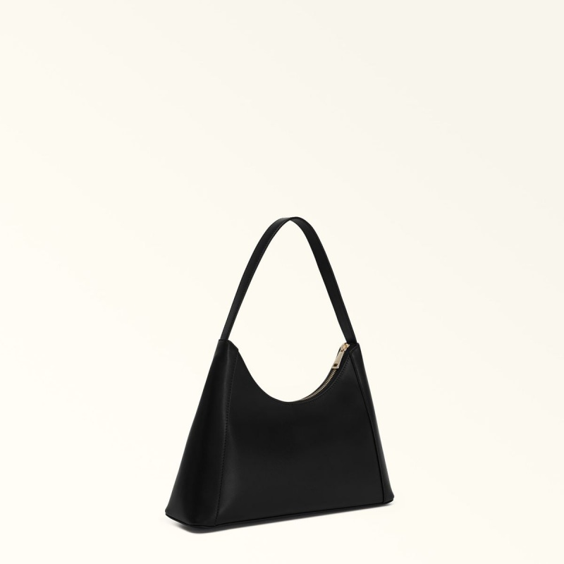 Sac Porté Épaule Furla DIAMANTE Femme Noir | 9407-AILNS