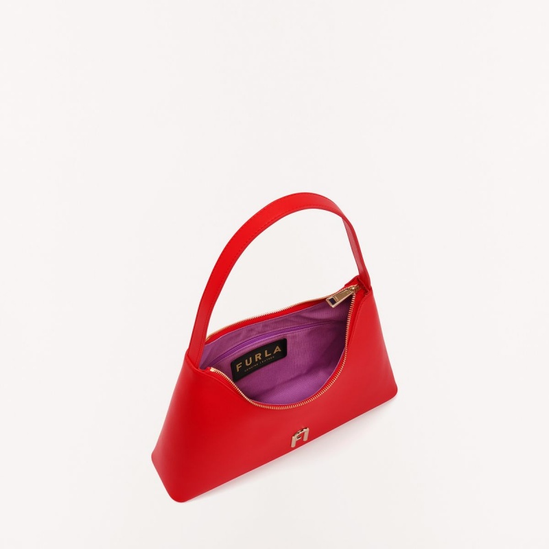 Sac Porté Épaule Furla DIAMANTE Femme Rouge | 1650-ZJPGB