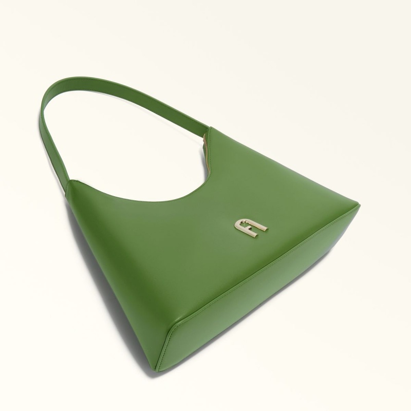 Sac Porté Épaule Furla DIAMANTE Femme Vert Foncé | 7319-KDFVG