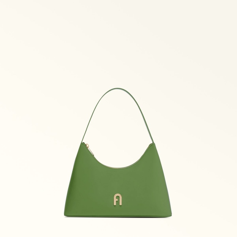 Sac Porté Épaule Furla DIAMANTE Femme Vert Foncé | 7319-KDFVG