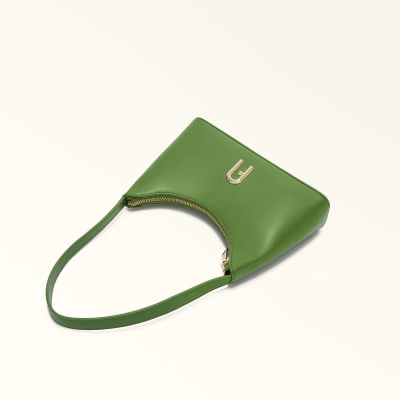 Sac Porté Épaule Furla DIAMANTE Femme Vert Foncé | 7341-EQUYZ