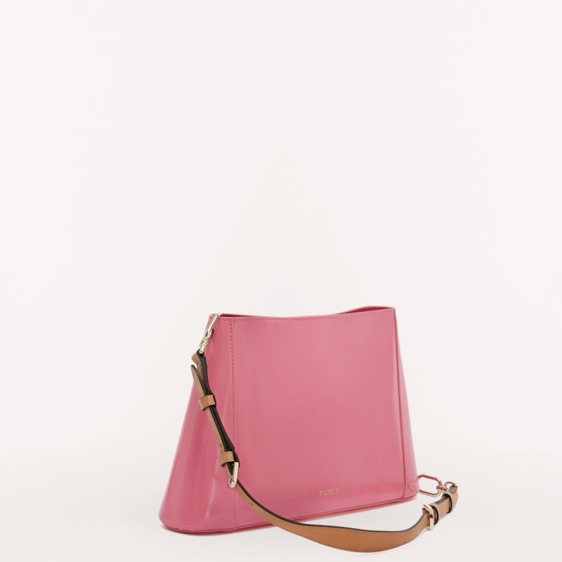 Sac Porté Épaule Furla FLEUR Femme Fushia | 2460-SCGBH