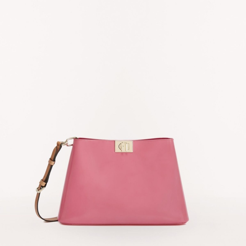 Sac Porté Épaule Furla FLEUR Femme Fushia | 2460-SCGBH