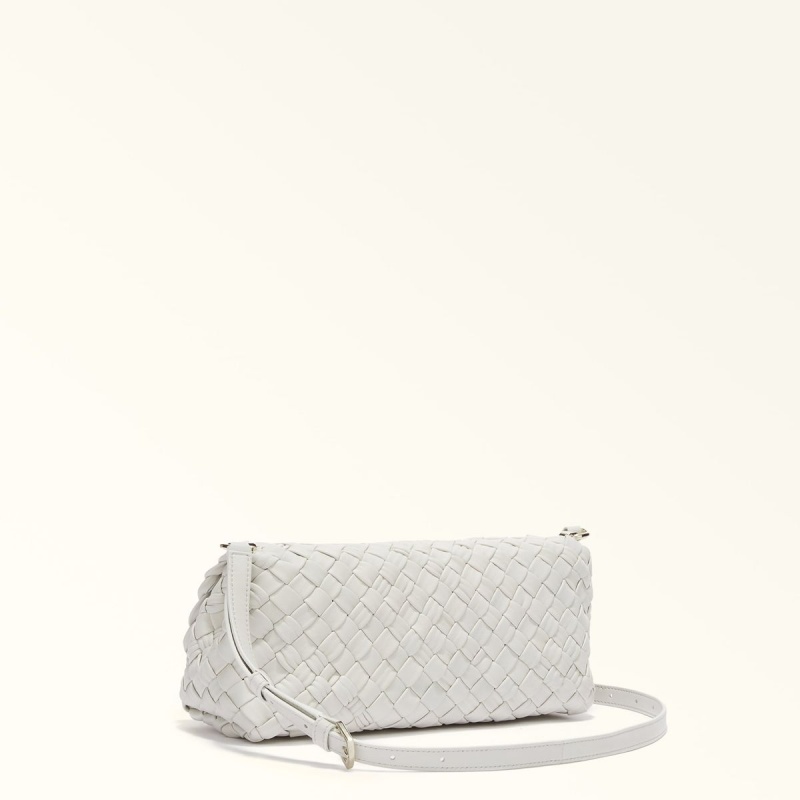 Sac Porté Épaule Furla GERLA Femme Blanche | 4609-QTAUN