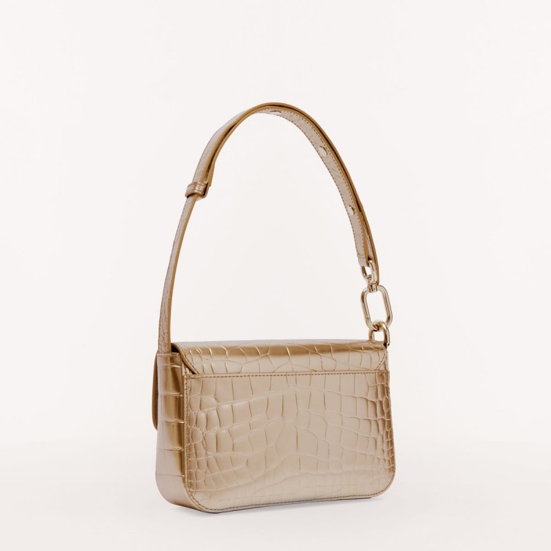 Sac Porté Épaule Furla METROPOLIS Femme Abricot | 5728-VJKFC