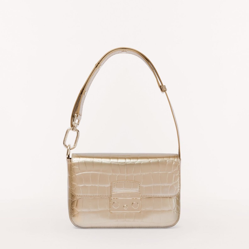 Sac Porté Épaule Furla METROPOLIS Femme Abricot | 5728-VJKFC