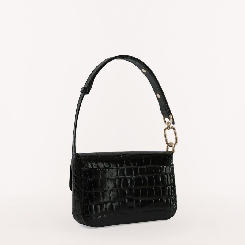 Sac Porté Épaule Furla METROPOLIS Femme Noir | 2849-JXEVS