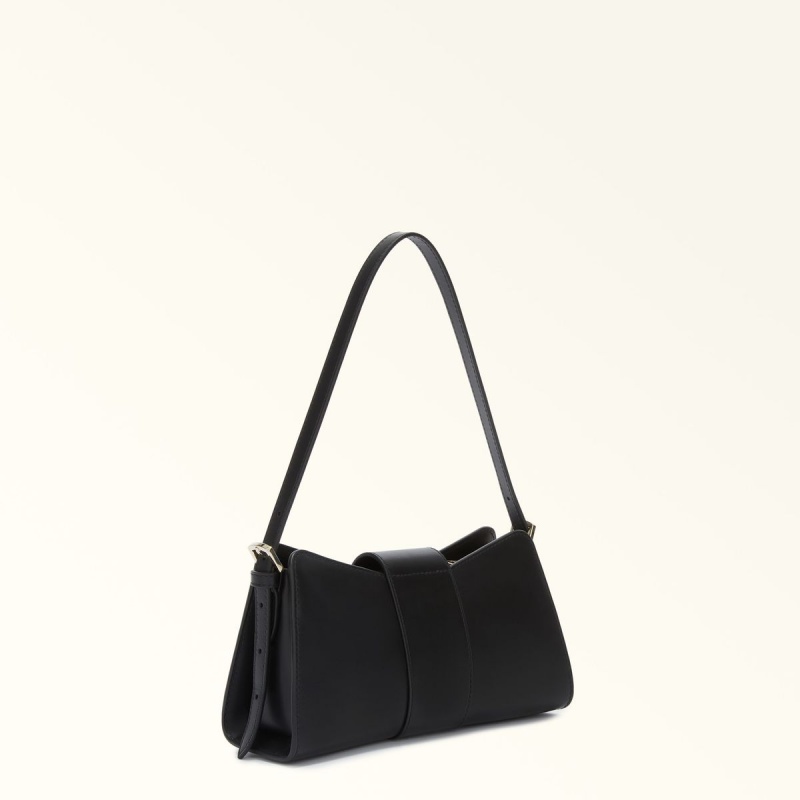 Sac Porté Épaule Furla METROPOLIS REMIX Femme Noir | 2153-QAXFH