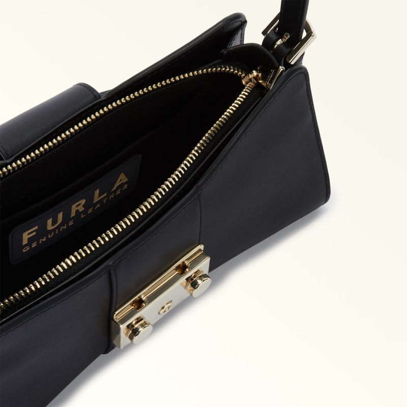 Sac Porté Épaule Furla METROPOLIS REMIX Femme Noir | 2153-QAXFH