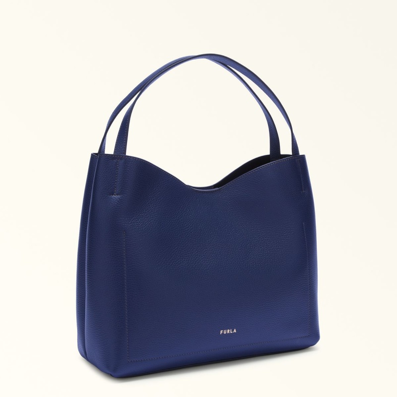 Sac Porté Épaule Furla PRIMULA Femme Bleu Marine | 1240-FJBAP