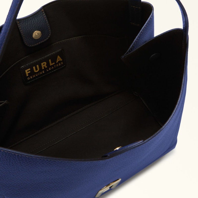 Sac Porté Épaule Furla PRIMULA Femme Bleu Marine | 1240-FJBAP