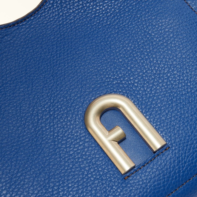 Sac Porté Épaule Furla PRIMULA Femme Bleu Marine | 3821-EHXNY