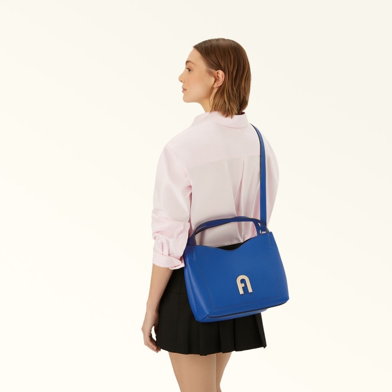 Sac Porté Épaule Furla PRIMULA Femme Bleu Marine | 3821-EHXNY