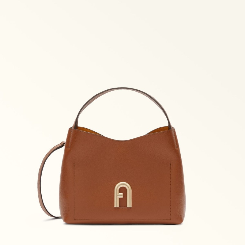 Sac Porté Épaule Furla PRIMULA Femme Marron | 7358-BMEWA